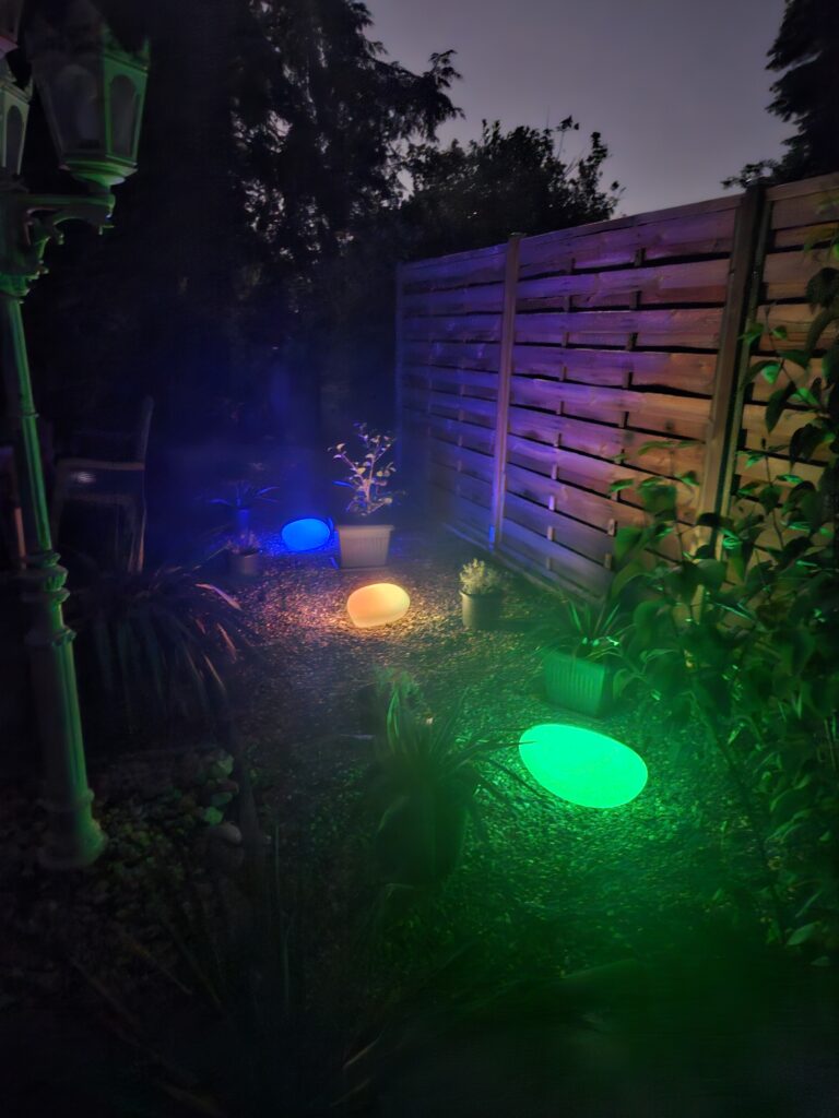 Garten bei Nacht
